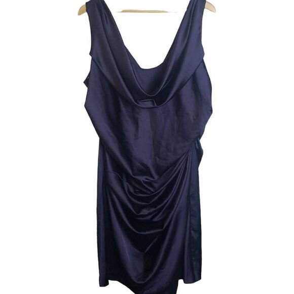 David's Bridal Deep Purple Dress - Picture 1 of 12